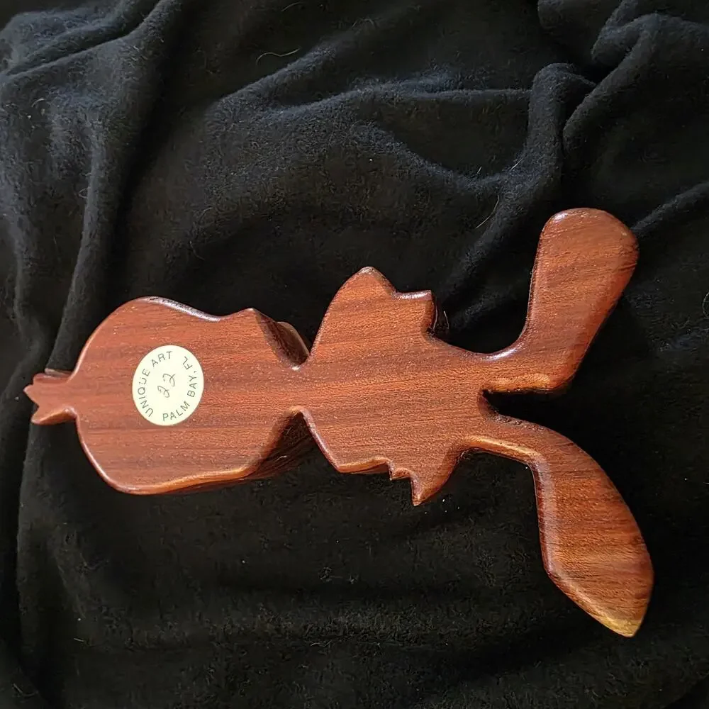 Vintage Hand Carved Wooden Tweety Bird Trinket Box  Palm Bay FL